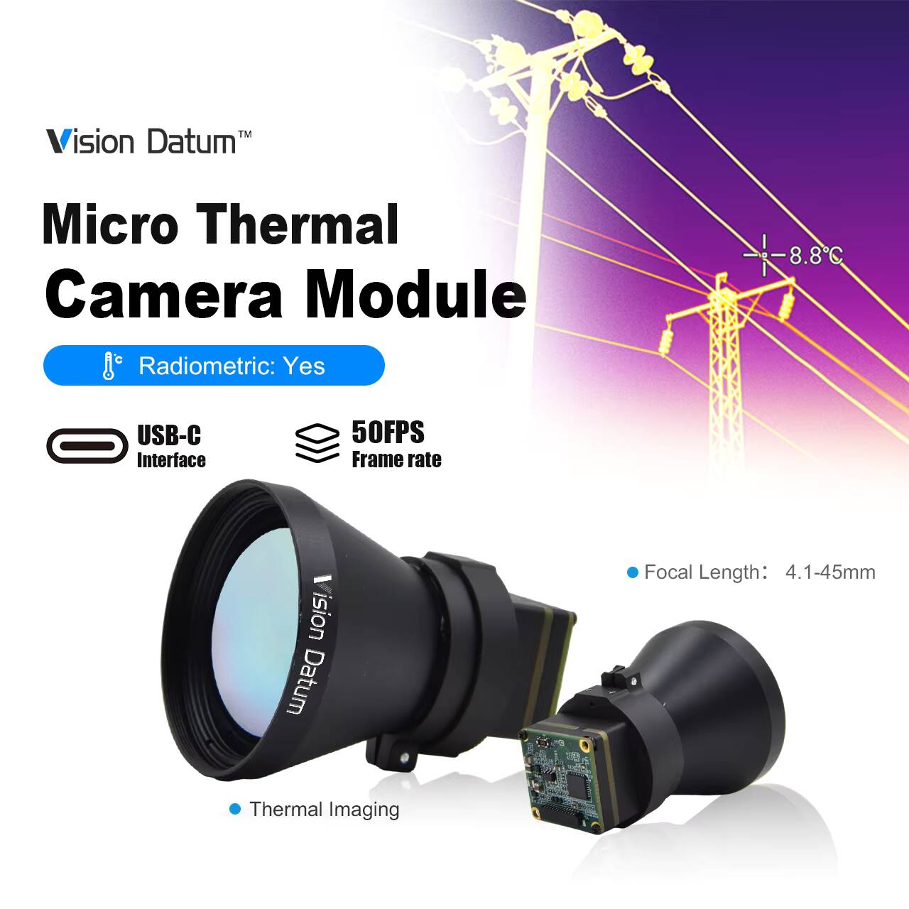 1280X1024 LWIR 12Um Non-Cooled - Thermal Imager Drone Gimbal ulasan dan harga