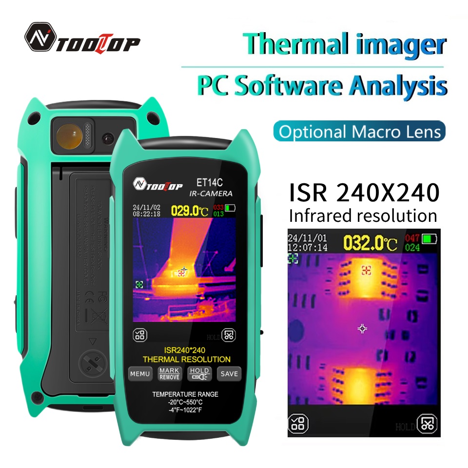 TOOLTOP ET14C 2.8 Inci Pencitr - Nf 521 Thermal Imaging Camera ulasan dan harga